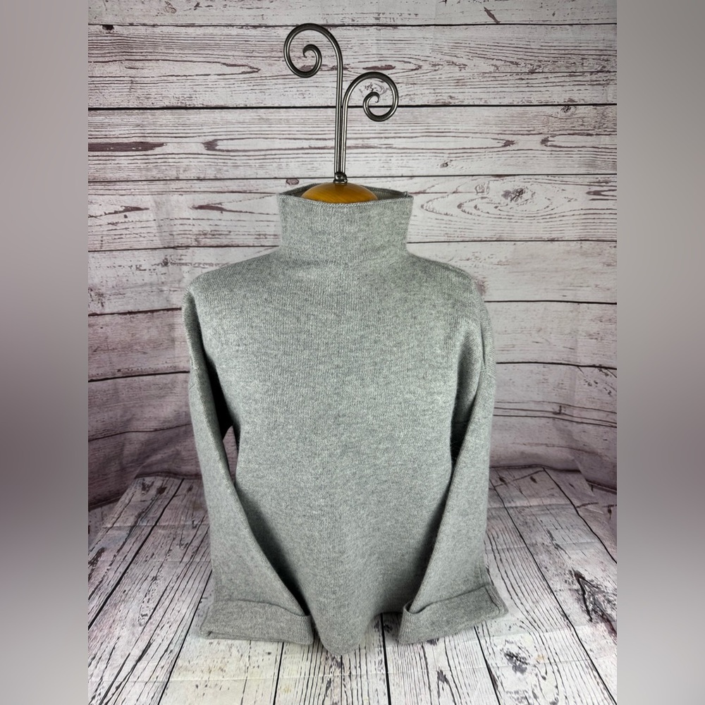 J.O.A. Gray Turtleneck Oversized Sweater turtleneck women’s size medium